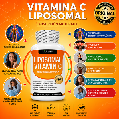 Vitamina C Liposomal Toplux® | 60 Cápsulas